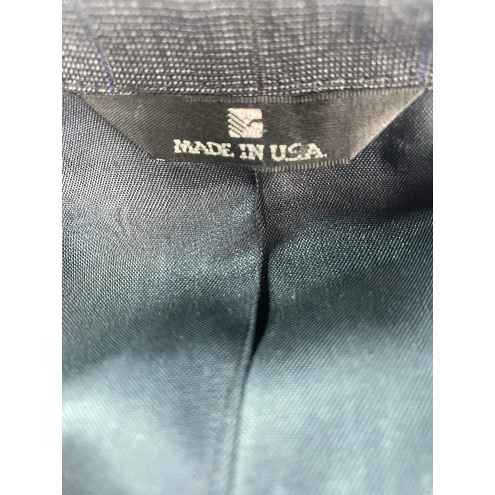 Polo University Club Suit Jacket 42 R Gray Wool Windowpane Ralph Lauren 90s USA